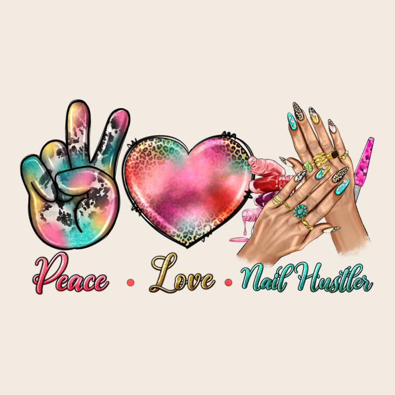 Peace Love Nail Hustler Premium Sweatshirt by BundleAndBundleShop | Teevron