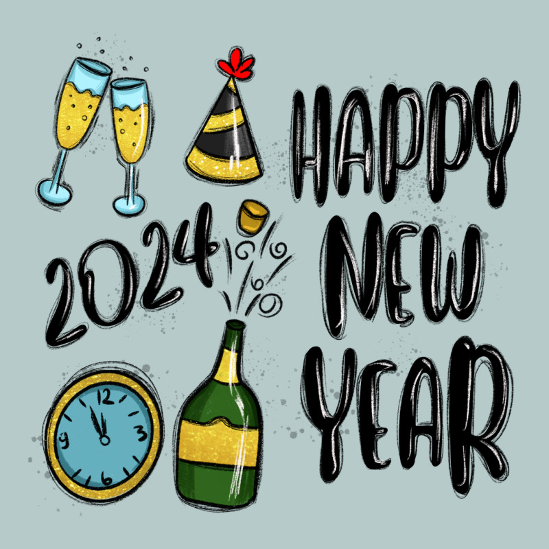 Happy New Year 2024 Heavy Core Tee by MaliasSmallBusiness | Teevron