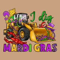 I Dig Mardi Gras Bulldozer Vintage Tee | Teevron