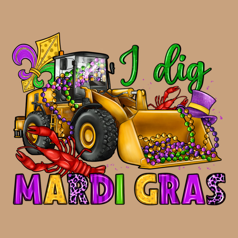 I Dig Mardi Gras Bulldozer Vintage Tee by JahusDesignShop | Teevron