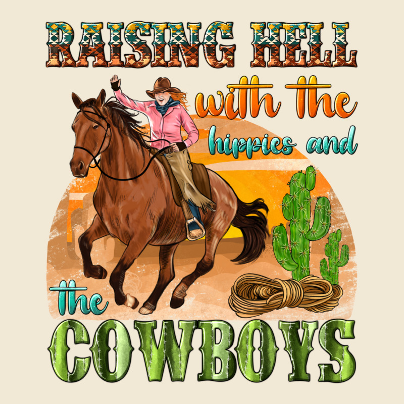 Raising Hell With The Hippies And The Cowboys Premium Tee by texasbilliewilder | Teevron