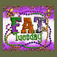 Fat Tuesday Fleur De Lis And Mardi Gras Beads Long Sleeve Tee | Teevron