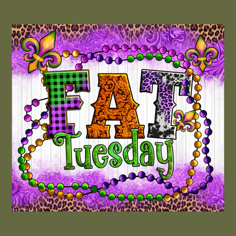 Fat Tuesday Fleur De Lis And Mardi Gras Beads Long Sleeve Tee by Artiststas | Teevron