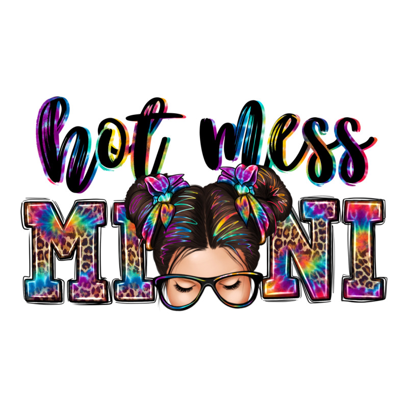 Mess Mini Messy Bun Premium Tee by Zillion Design Studio | Teevron