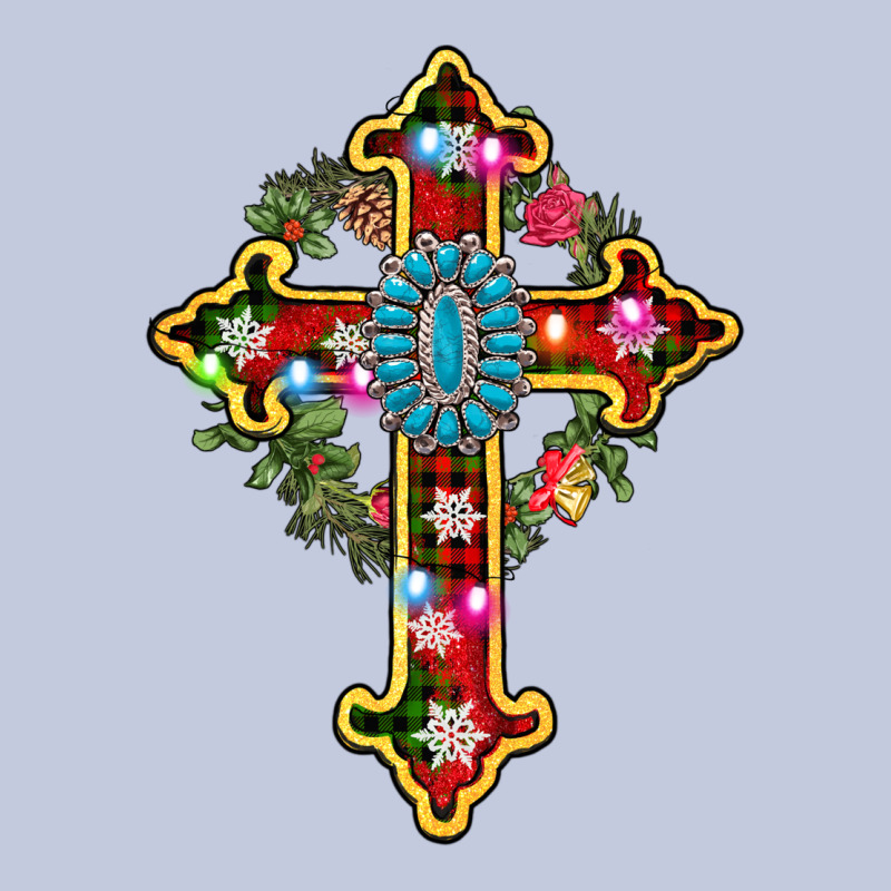 Christmas Cross Long Sleeve Tee by AdoDesignShop | Teevron