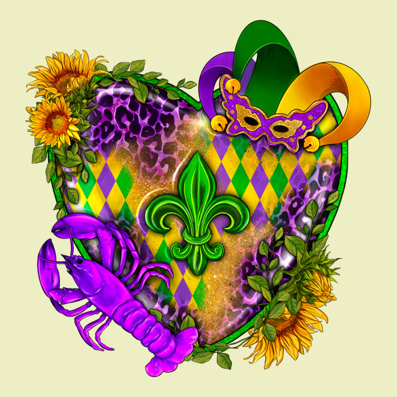 Mardi Gras Heart Urban Hoodie by HowdyJamesFarm | Teevron