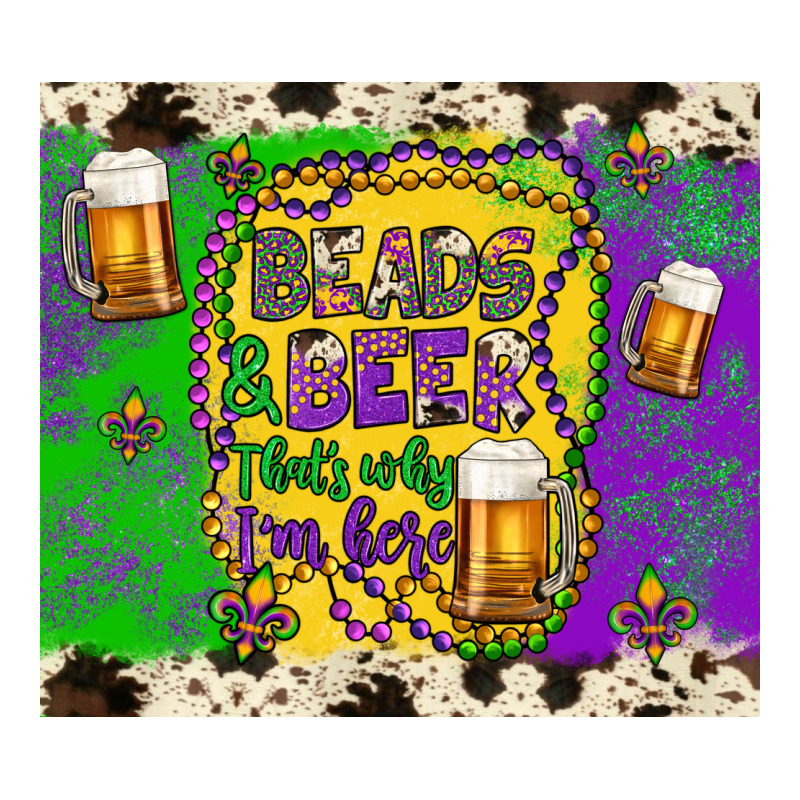 Beads & Beer That's Why I'm Here Long Sleeve Tee by Artiststas | Teevron