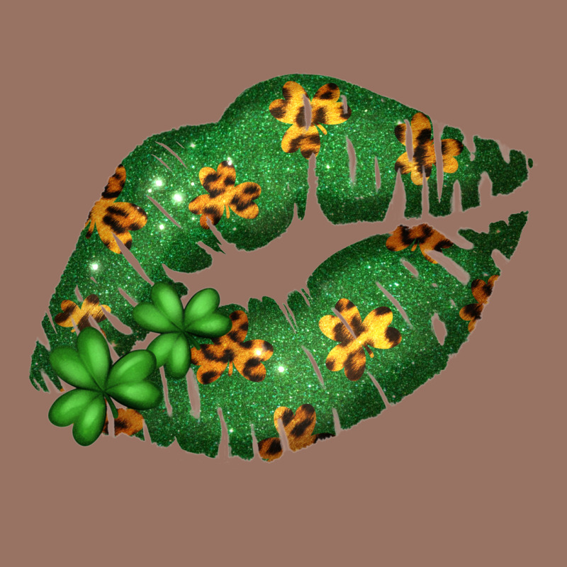 Green And Leopard Patterned Irish Day Lips Premium Hoodie by Bettercallsaul | Teevron