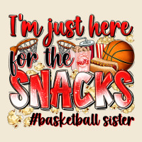 Im Just Here For The Snacks Basketball Sister Premium Tee | Teevron