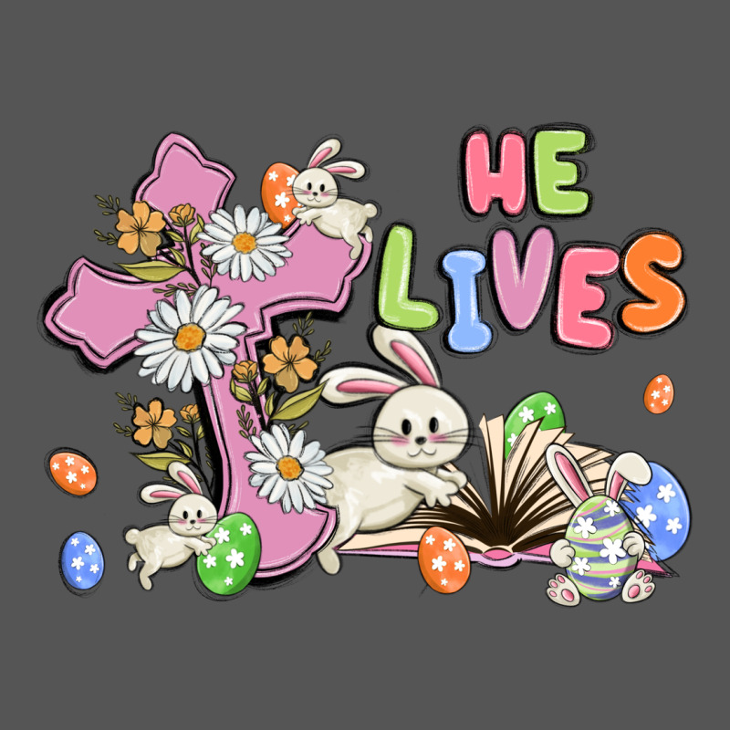 He Lives With Bunnys And Eggs Zipper Hoodie by MaliasSmallBusiness | Teevron