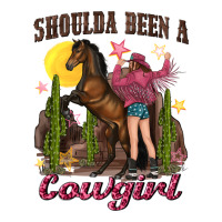 Shoulda Been A Cowgirl Bucking Horse Premium Tee | Teevron