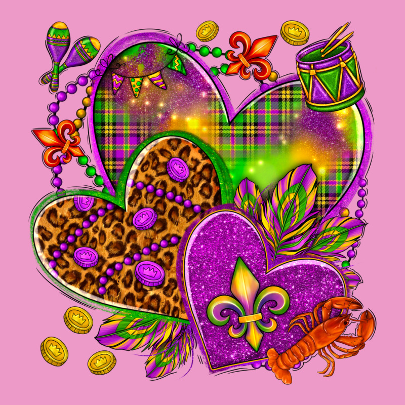 Mardi Gras Hearts Urban Hoodie by HowdyJamesFarm | Teevron