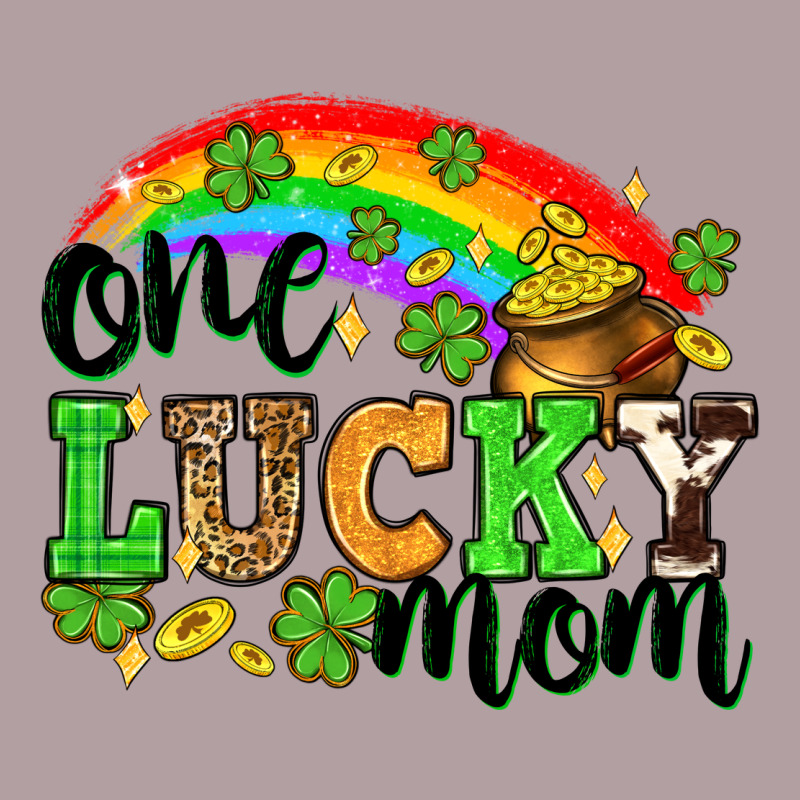 One Lucky Mom St. Patricks Day Vintage Hoodie by Neo Western | Teevron
