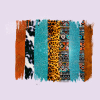 Western Leopard Glitter Aztec Cowhide Pattern Brushstroke Premium Hoodie | Teevron