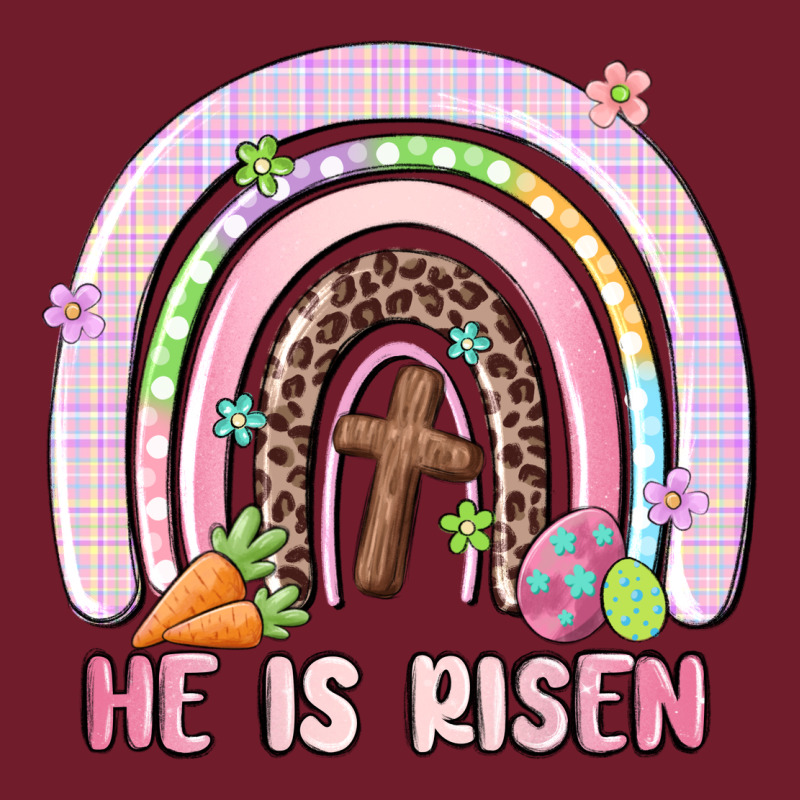 He Is Risen Easter Rainbow Zipper Hoodie by MaliasSmallBusiness | Teevron
