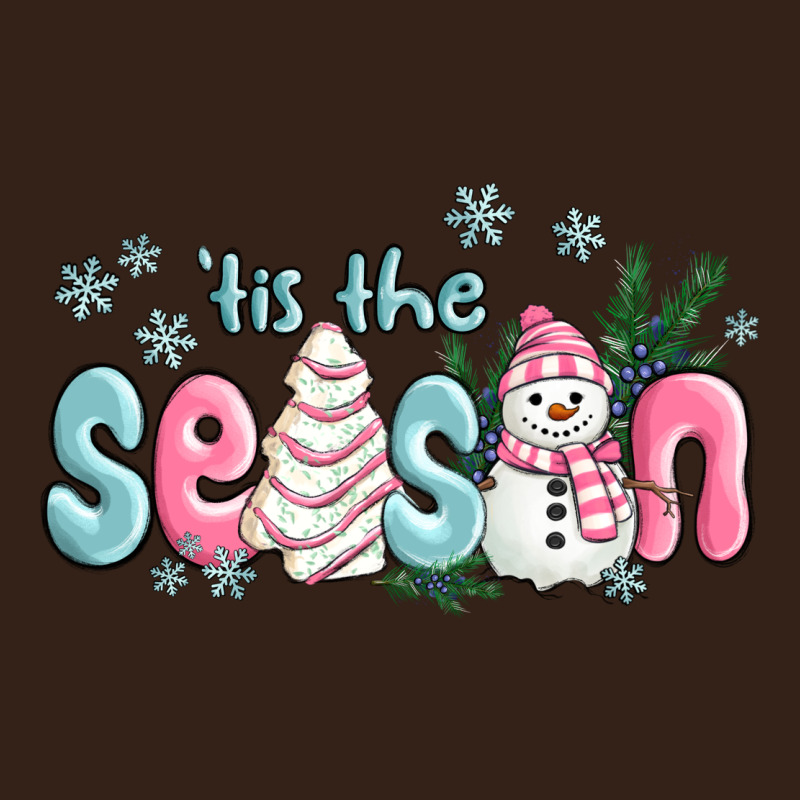 Tis The Season Snowman And Christmas Cake Heavy Core Tee by MaliasSmallBusiness | Teevron