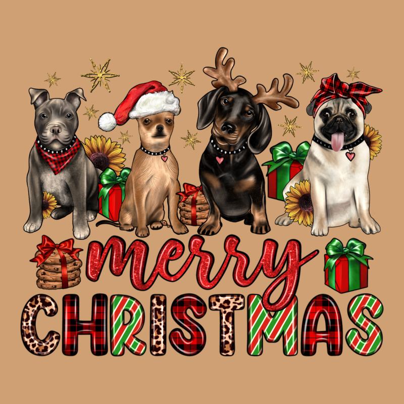 Merry Christmas Chihuahua Pitbull Pug Dachshund Vintage Tee by JahusDesignShop | Teevron