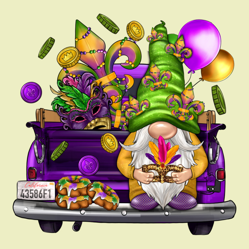 Mardi Gras Gnome On The Truck Urban Hoodie by HowdyJamesFarm | Teevron