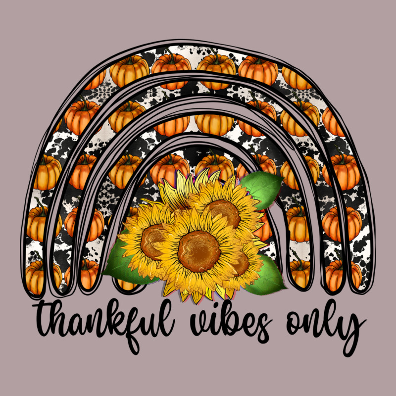 Thankful Vibes Only Vintage Hoodie by CowhideDigitalArt | Teevron