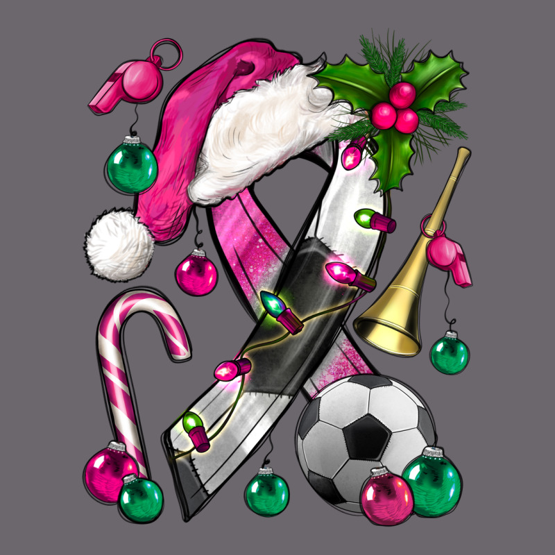 Pink Christmas Breast Cancer Ribbon Soccer Premium Sweatshirt by BundleAndBundleShop | Teevron