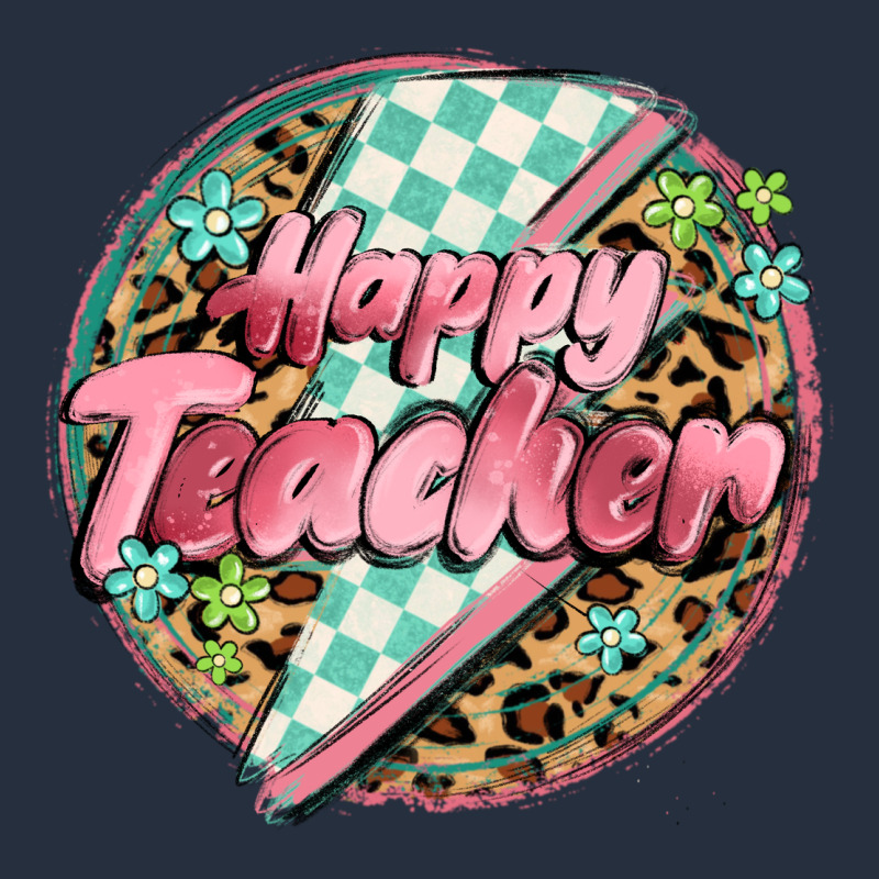 Happy Teacher Lighting Bolt Zipper Hoodie by MaliasSmallBusiness | Teevron