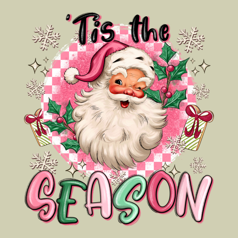 Pink Santa 'tis The Season Heavy Core Tee by MaliasSmallBusiness | Teevron