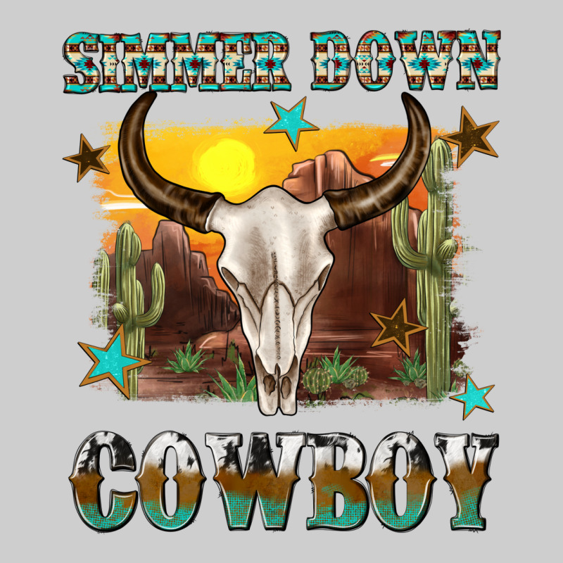 Simmer Down Cowboy Premium Tee by texasbilliewilder | Teevron