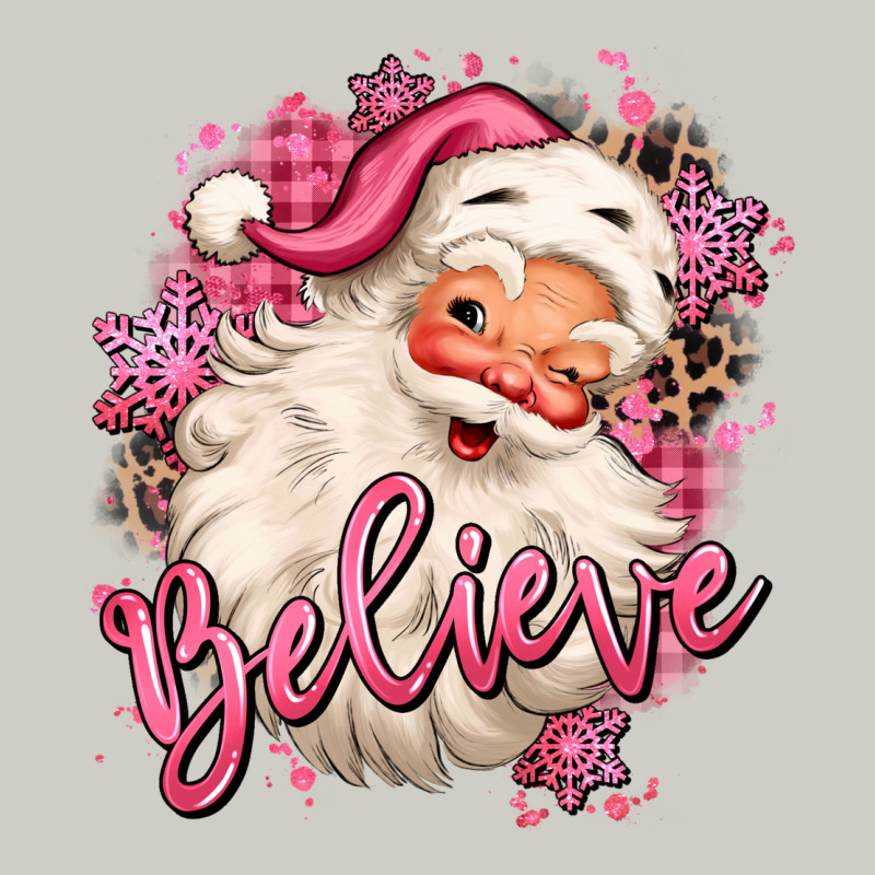 Believe Pink Christmas Santa Claus Heavyweight Hoodie by MaliasSmallBusiness | Teevron