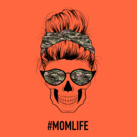 Feminine Camouflage Patterned Mom Skull Premium Hoodie | Teevron