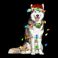 Husky Christmas Lights Premium Tee | Teevron