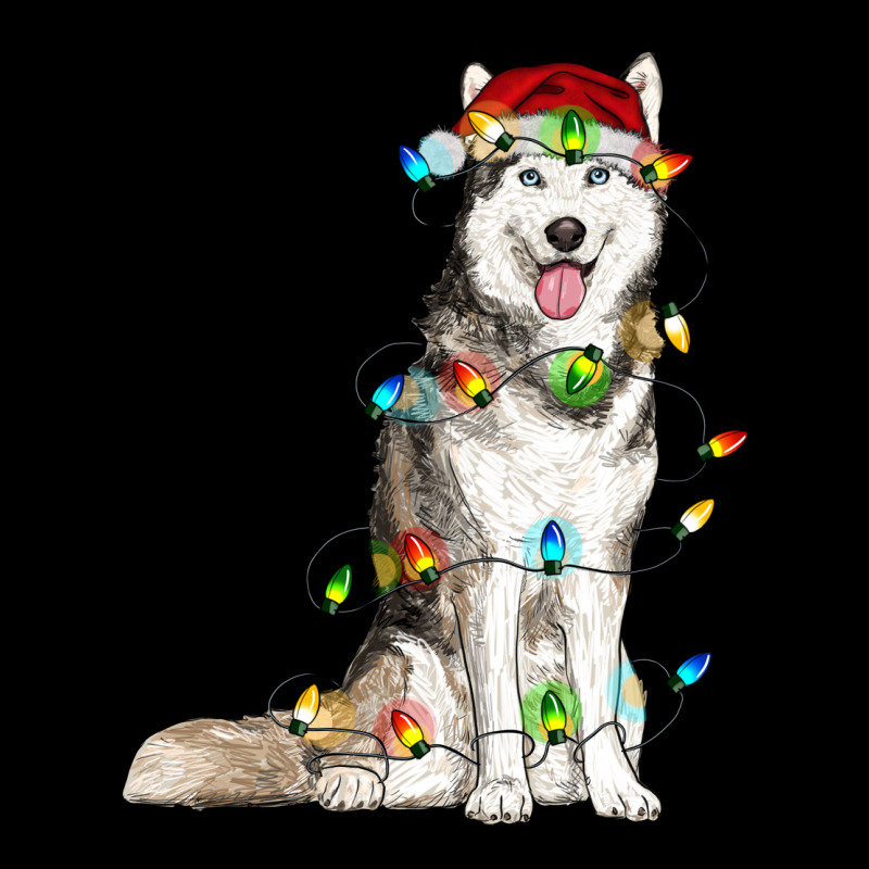 Husky Christmas Lights Premium Tee by RanaPortraitStore | Teevron