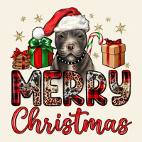 Merry Christmas Pitbull Vintage Tee | Teevron