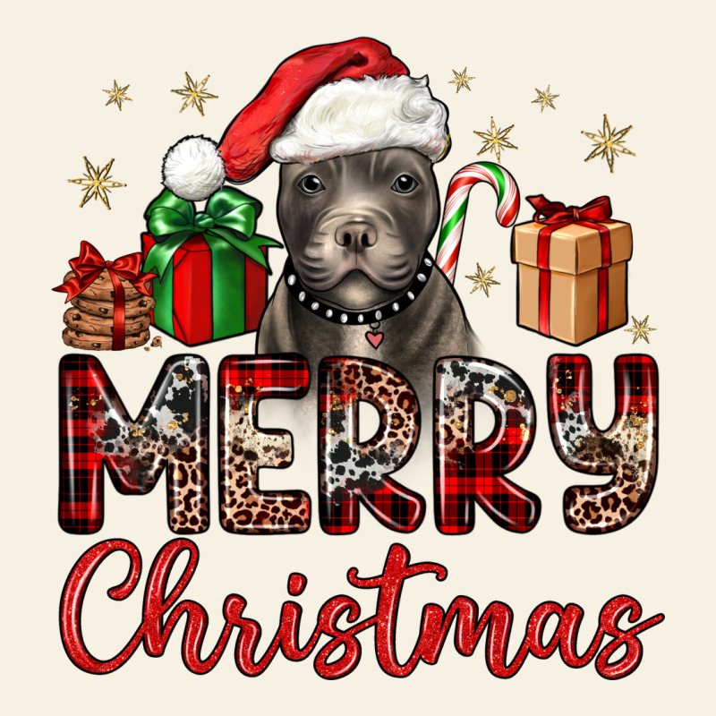 Merry Christmas Pitbull Vintage Tee by JahusDesignShop | Teevron