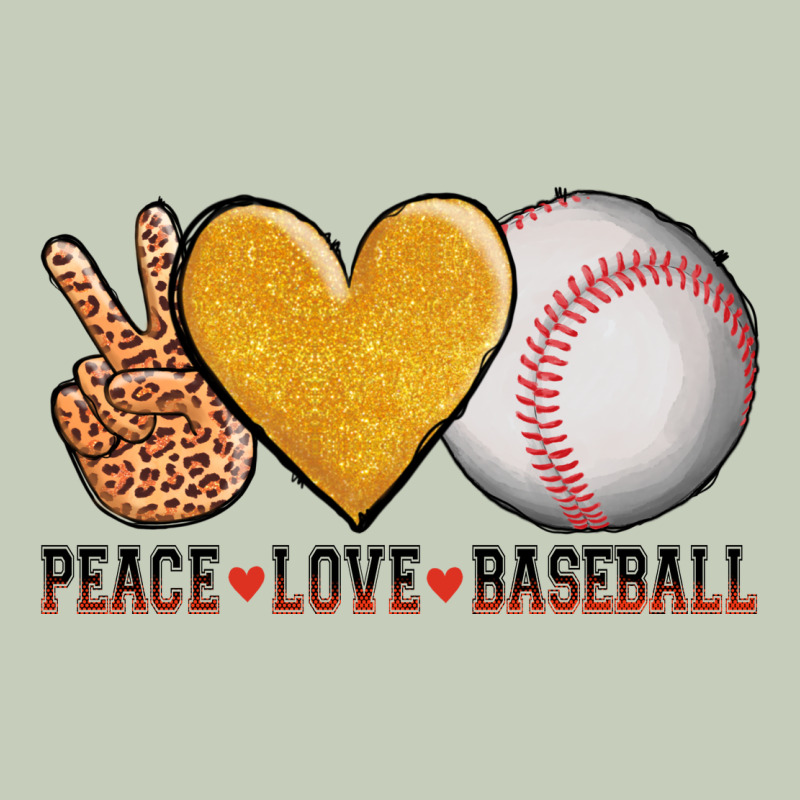 Peace Love Baseball Ladies Tee by AdoDesignShop | Teevron