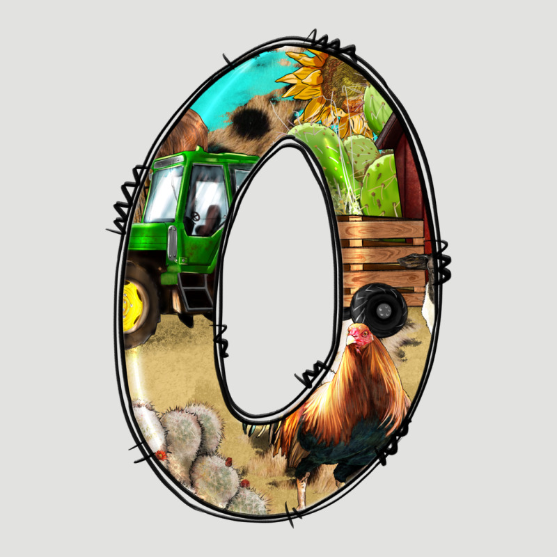 Farm Life Alphabet Numbers 0 Classic Tee by BundleAndBundleShop | Teevron