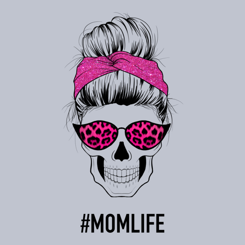 Pink Glitter, Leopard Pattern Mom Skull Premium Hoodie by Bettercallsaul | Teevron