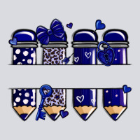 Valentine's Day School Pencils Navy Blue Zipper Hoodie | Teevron