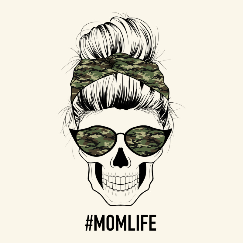 Camouflage Pattern Mom Skull Premium Hoodie by Bettercallsaul | Teevron