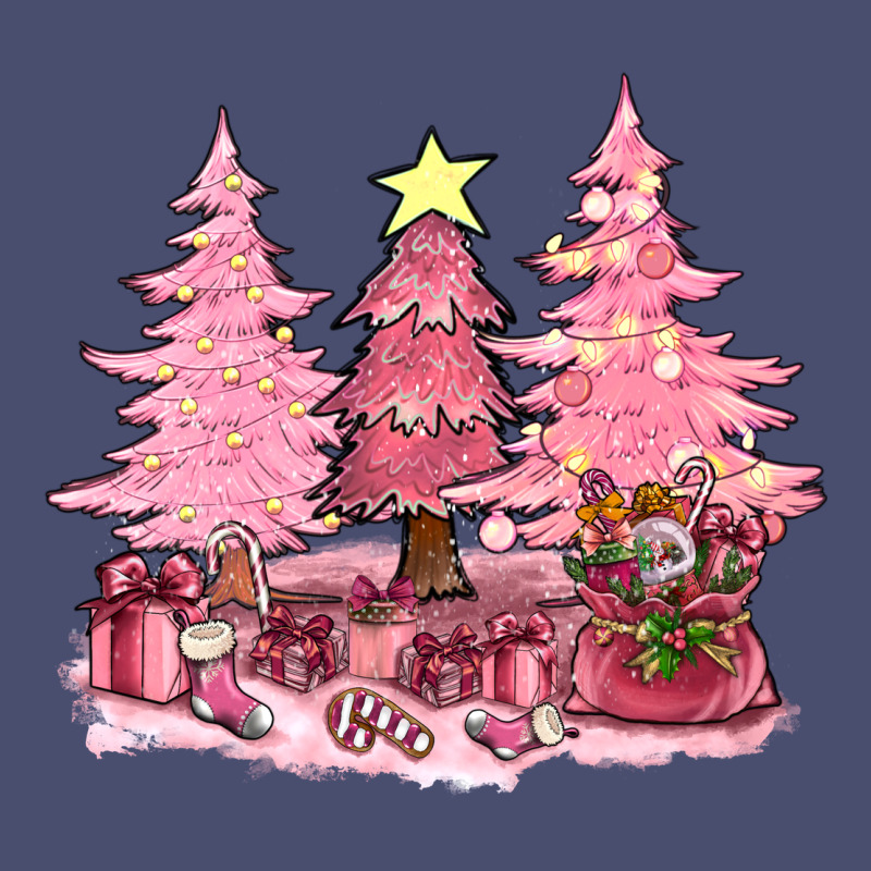 Pink Christmas Trees With Gift Box Bbs Vintage Tee by BundleAndBundleShop | Teevron