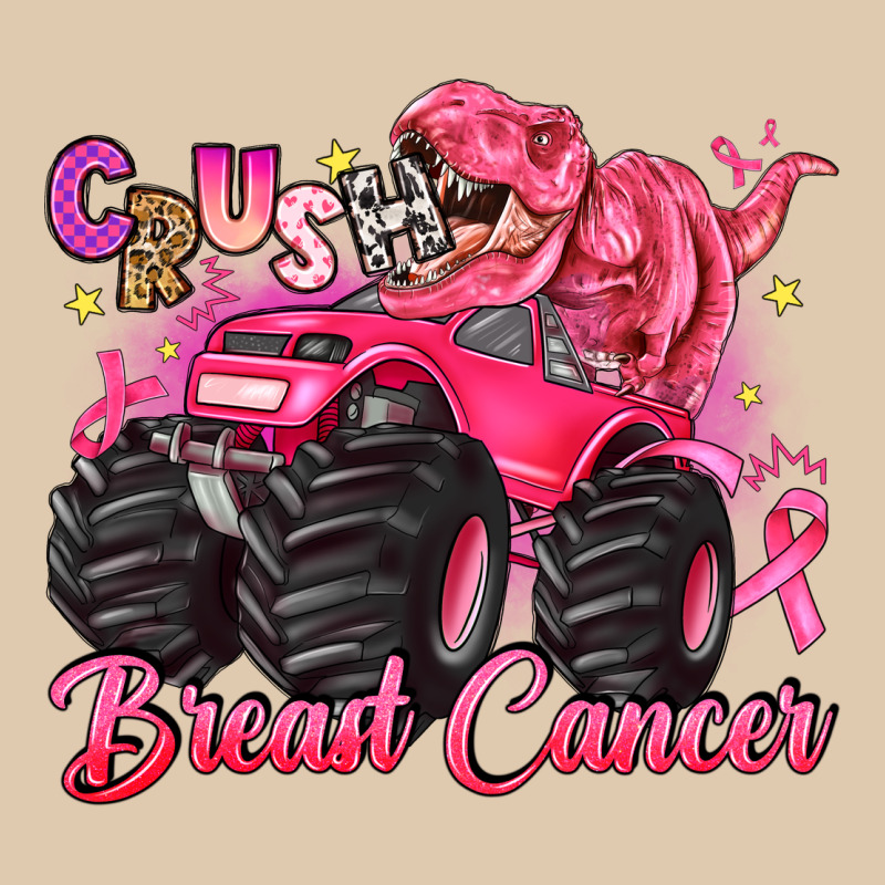 Crush Breast Cancer Monster Truck With Dinosaur Heavyweight Sweatshirt by JahusDesignShop | Teevron