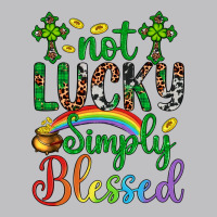 Western St. Patrick's Day Cross Not Lucky Simply Blessed Long Sleeve Tee | Teevron