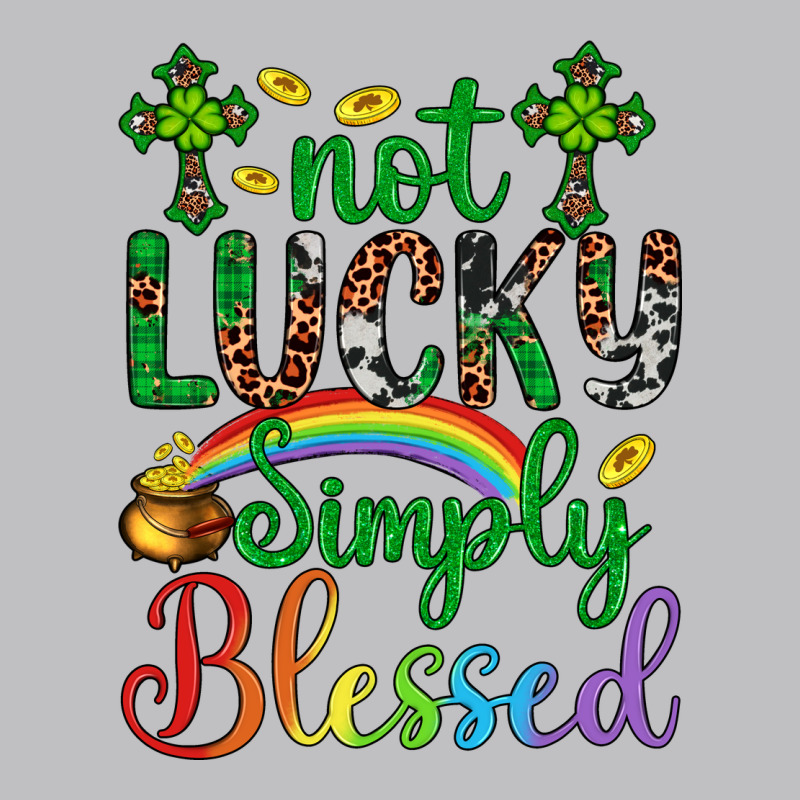 Western St. Patrick's Day Cross Not Lucky Simply Blessed Long Sleeve Tee by Artiststas | Teevron