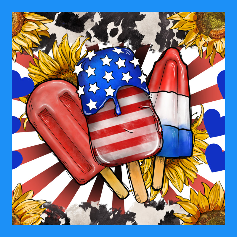 Patriotic Popsicles And Sunflowers Classic Tee by BundleAndBundleShop | Teevron
