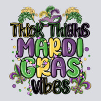 Thick Thighs Mardi Gras Vibes Zipper Hoodie | Teevron