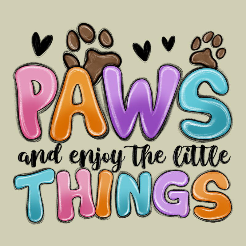 Paws And Enjoy The Little Things Heavy Core Tee by MaliasSmallBusiness | Teevron