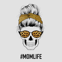 Yellow Glitter, Leopard Pattern Mom Skull Premium Hoodie | Teevron