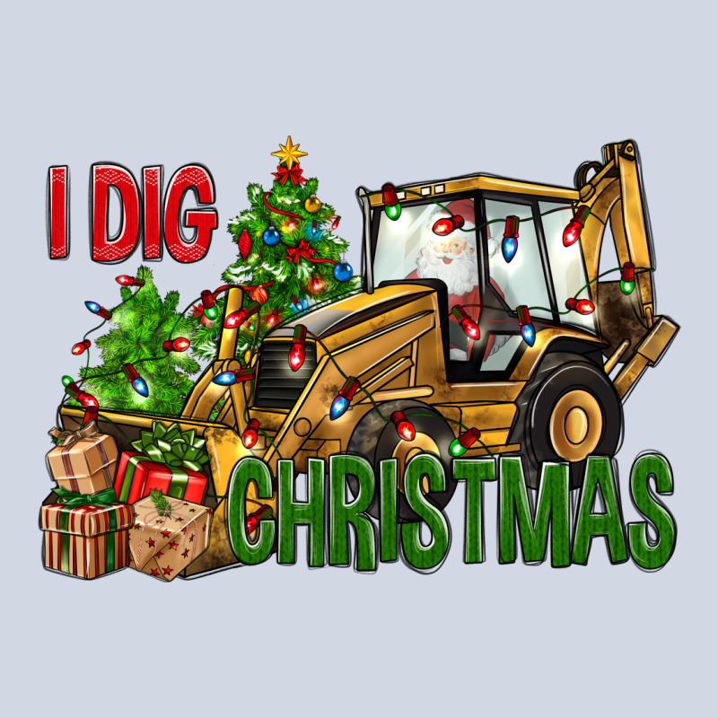 I Dig Christmas Backhoe Loader Premium Sweatshirt by BundleAndBundleShop | Teevron