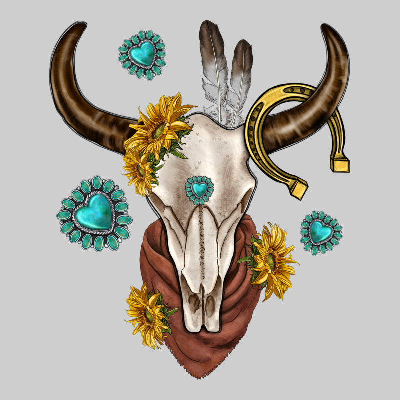 Western Cow Skull Premium Tee by texasbilliewilder | Teevron