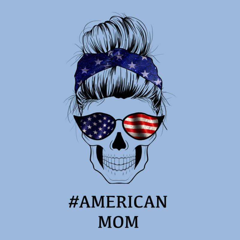 American Stars, American Flag Patterned Mom Skull Premium Hoodie by Bettercallsaul | Teevron