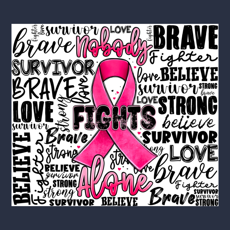 Breast Cancer Nobody Fights Alone Heavyweight Sweatshirt by JahusDesignShop | Teevron
